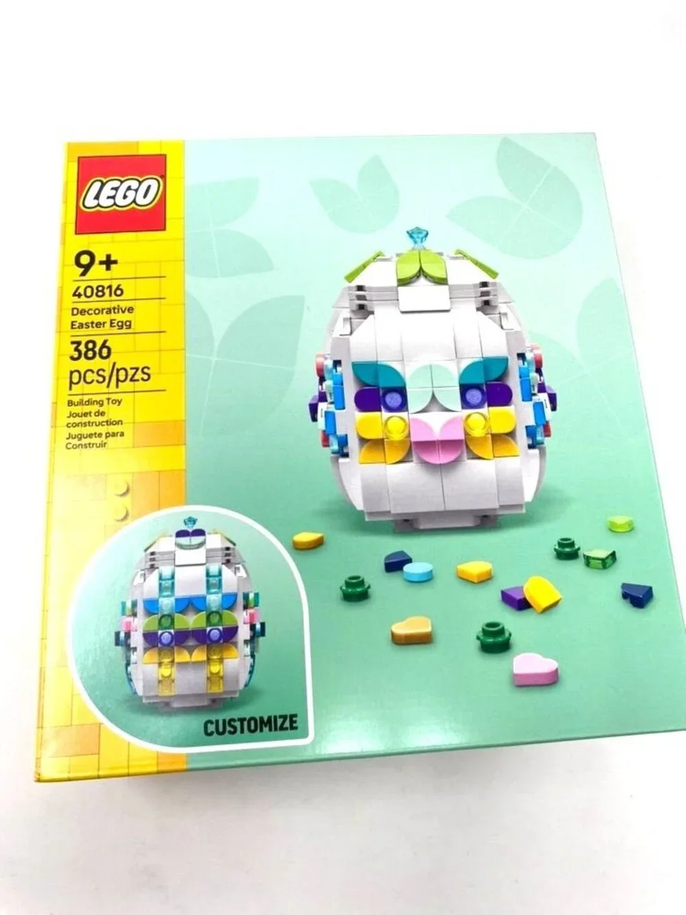 LEGO 40816 Decorative Easter Egg Building Toy Spring Ages 9+ 386 Pcs Creative
